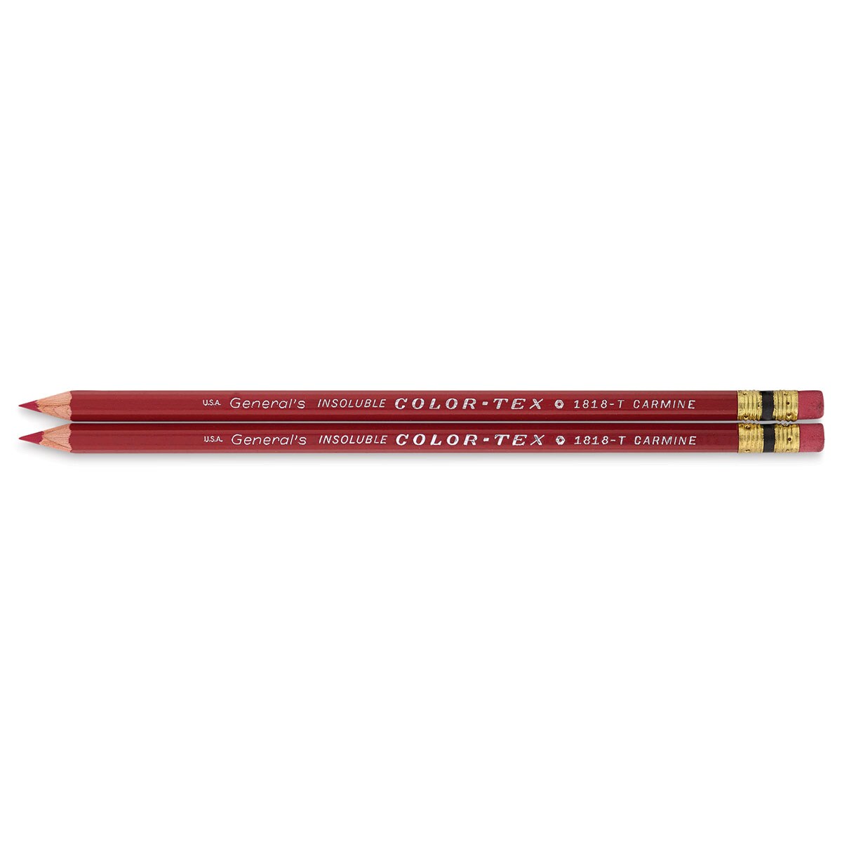 General&#x27;s Color-Tex Red Checking Pencil - Pkg of 2