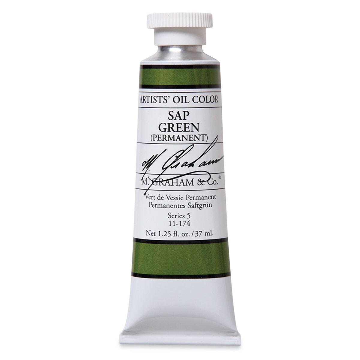 M. Graham Artists' Oil Color - Sap Green Permanent, 37 ml tube
