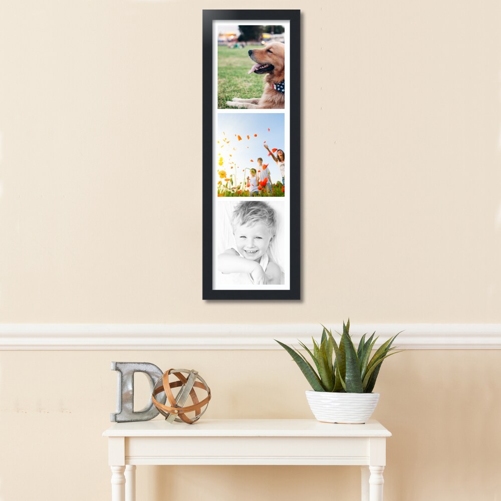 ArtToFrames Collage Photo Picture Frame with 3 - 8x10 inch Openings, Framed in Black with Over 62 Mat Color Options and Plexi Glass (CSM-3926-2134)