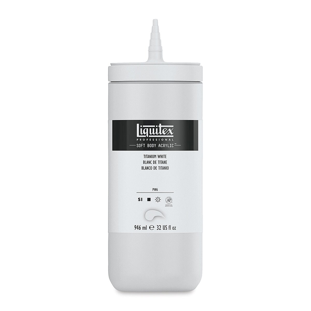 Liquitex soft body artist acrylics titanium white 946 ml michaels