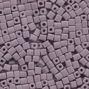 Miyuki 4mm Cube, SB-410F, Matte Opaque Mauve