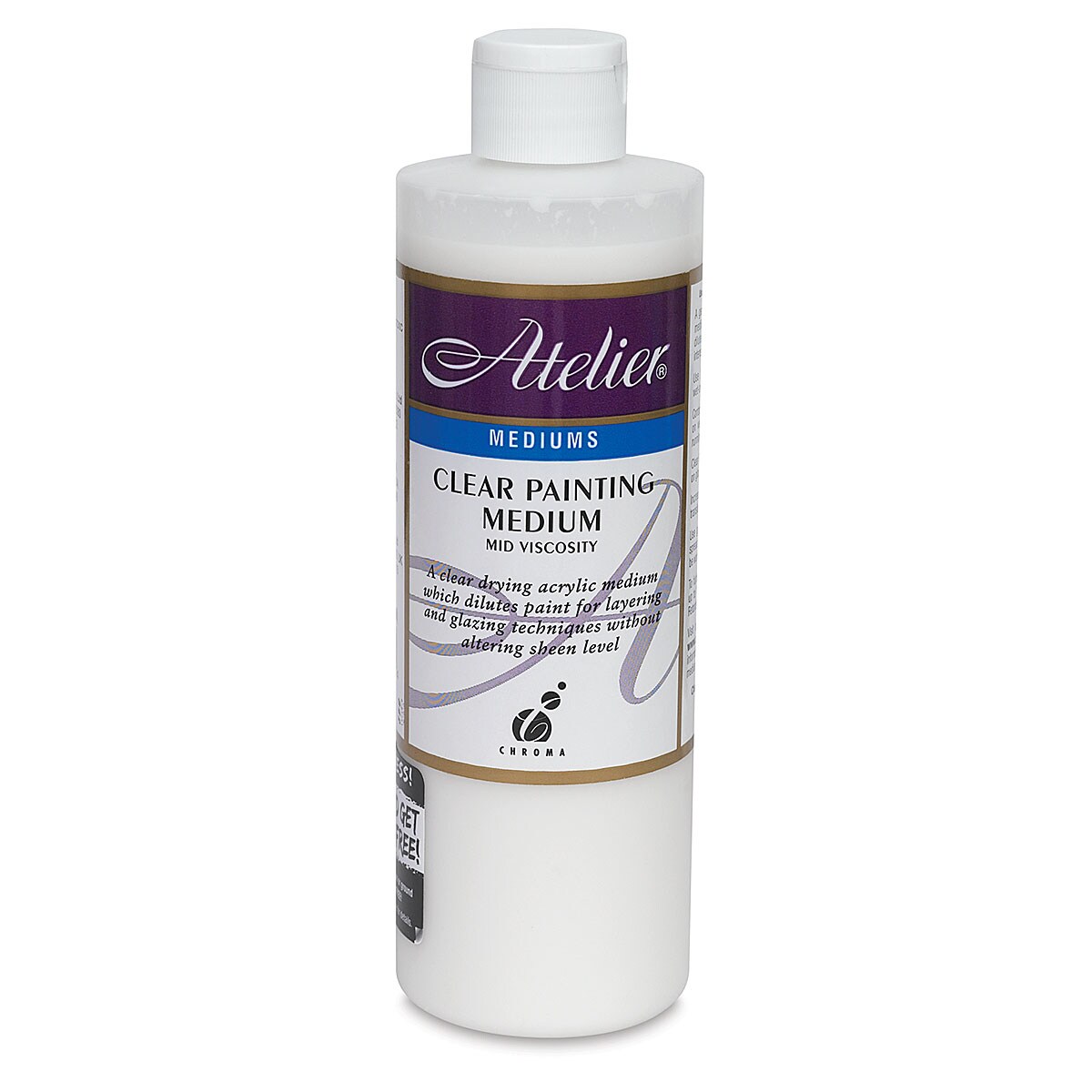 Chroma Atelier Clear Painting Medium - 16 oz jar
