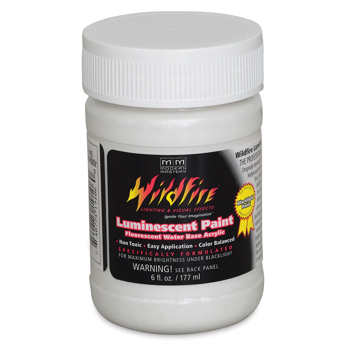 Wildfire Luminescent Fluorescent Acrylic Paint - Optical White, 6 oz