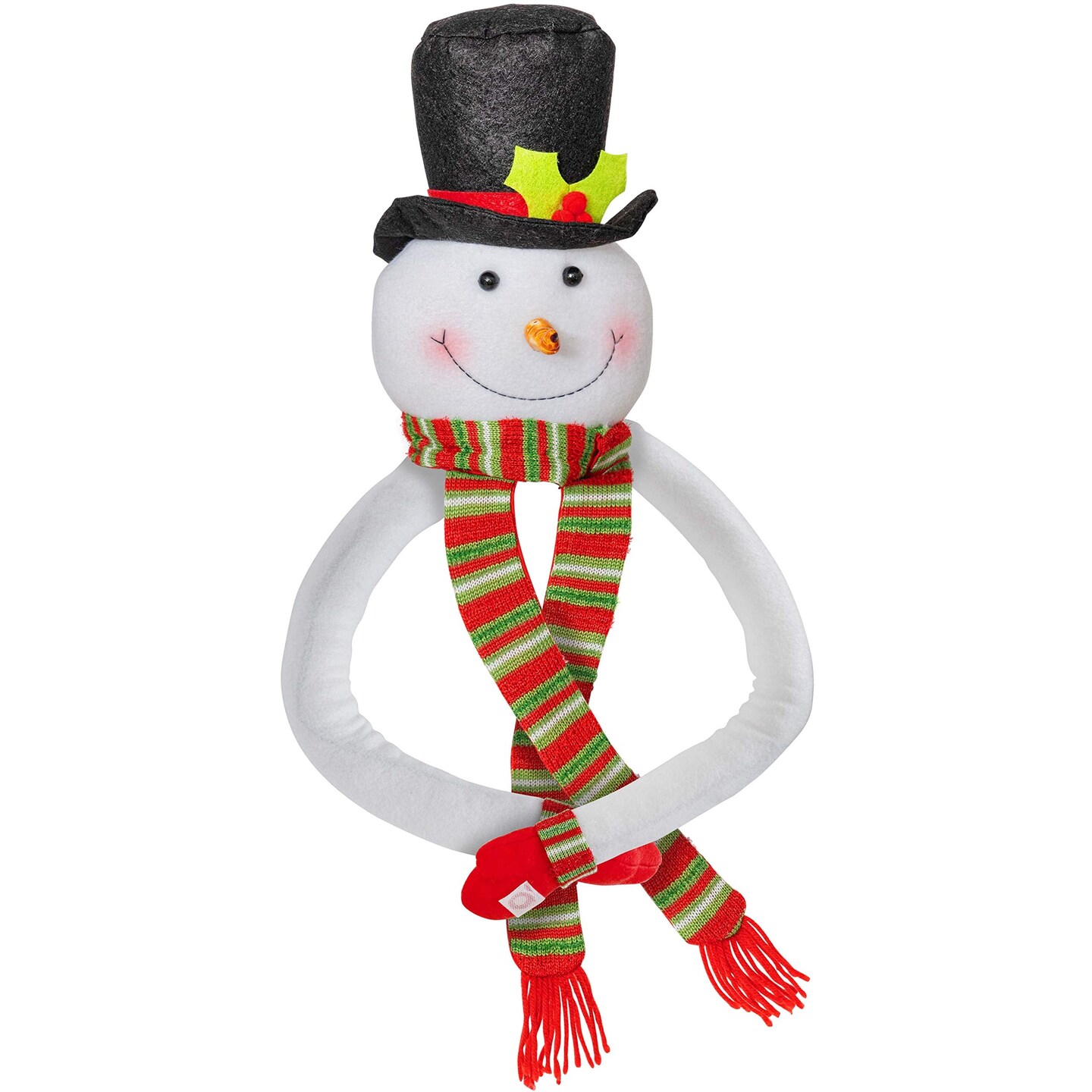 Ornativity Snowman Christmas Tree Hugger - Xmas Holiday Tree Top Winter Snow Man Topper Ornament Decoration for Christmas Tree