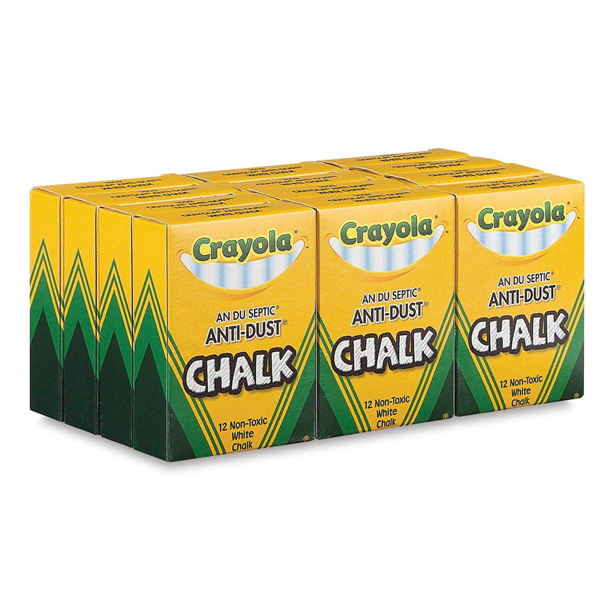 Crayola Anti-Dust Chalk - White, Pack of 144