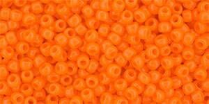 Toho 11/0 Round Japanese Seed Bead, TR11-42D, Opaque Light Orange