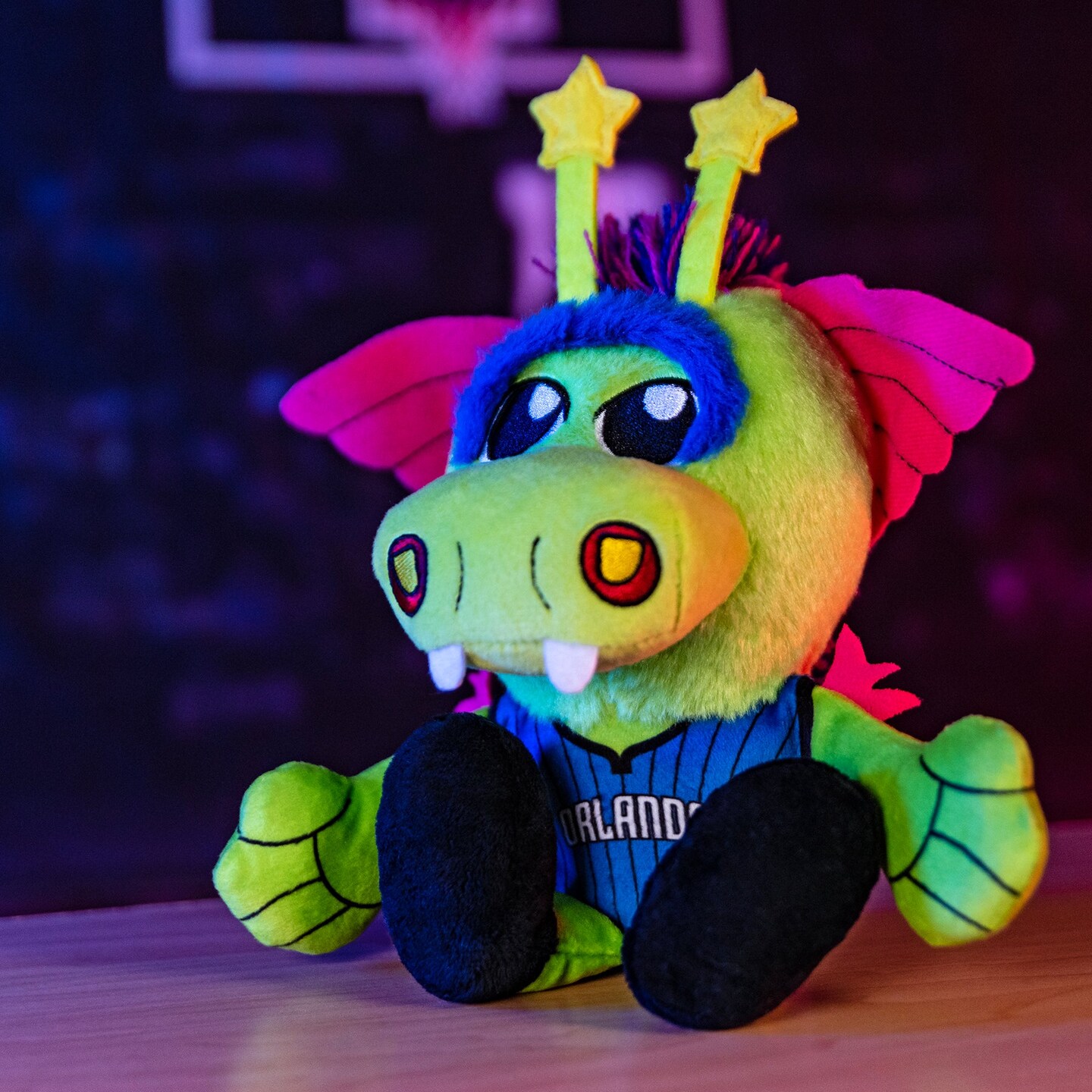 Bleacher Creatures Orlando Magic Stuff The Magic Dragon Mascot 8&#x22; Kuricha Sitting Plush