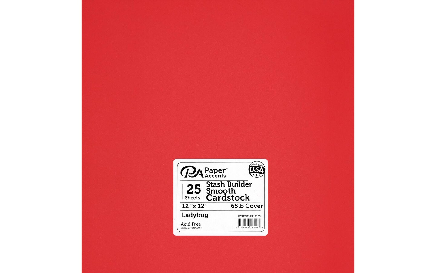 American Crafts Cardstock Paper Pack – 12x12 Inches, 60 Sheets, 20 Colors, Textured & Heavyweight For Die Cutting & Crafts