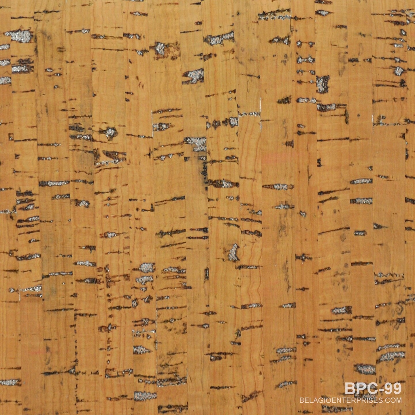 Belagio Cork Fabric, 25" Wide, Solids, Natural/Gold, 15-Yard Bolt