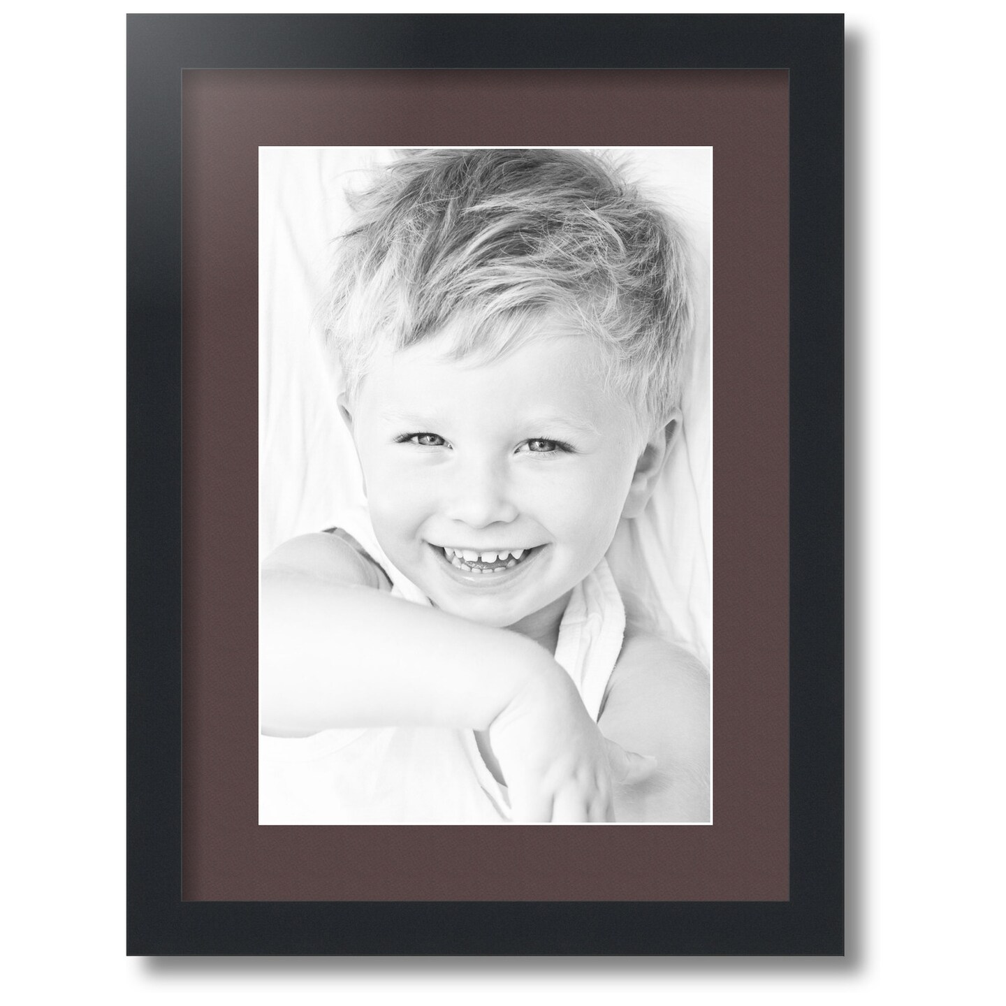 ArtToFrames Collage Photo Picture Frame with 1 - 10x15 inch Openings, Framed in Black with Over 62 Mat Color Options and Regular Glass (CSM-3926-1402)