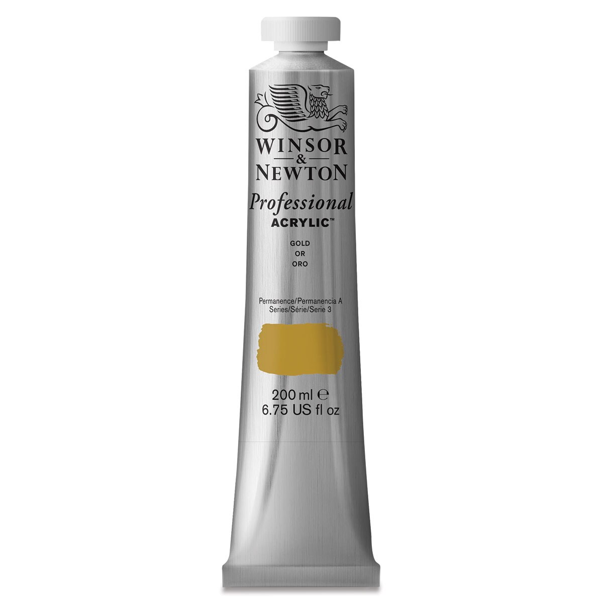 Winsor &#x26; Newton Professional Acrylics - Gold, 200 ml tube