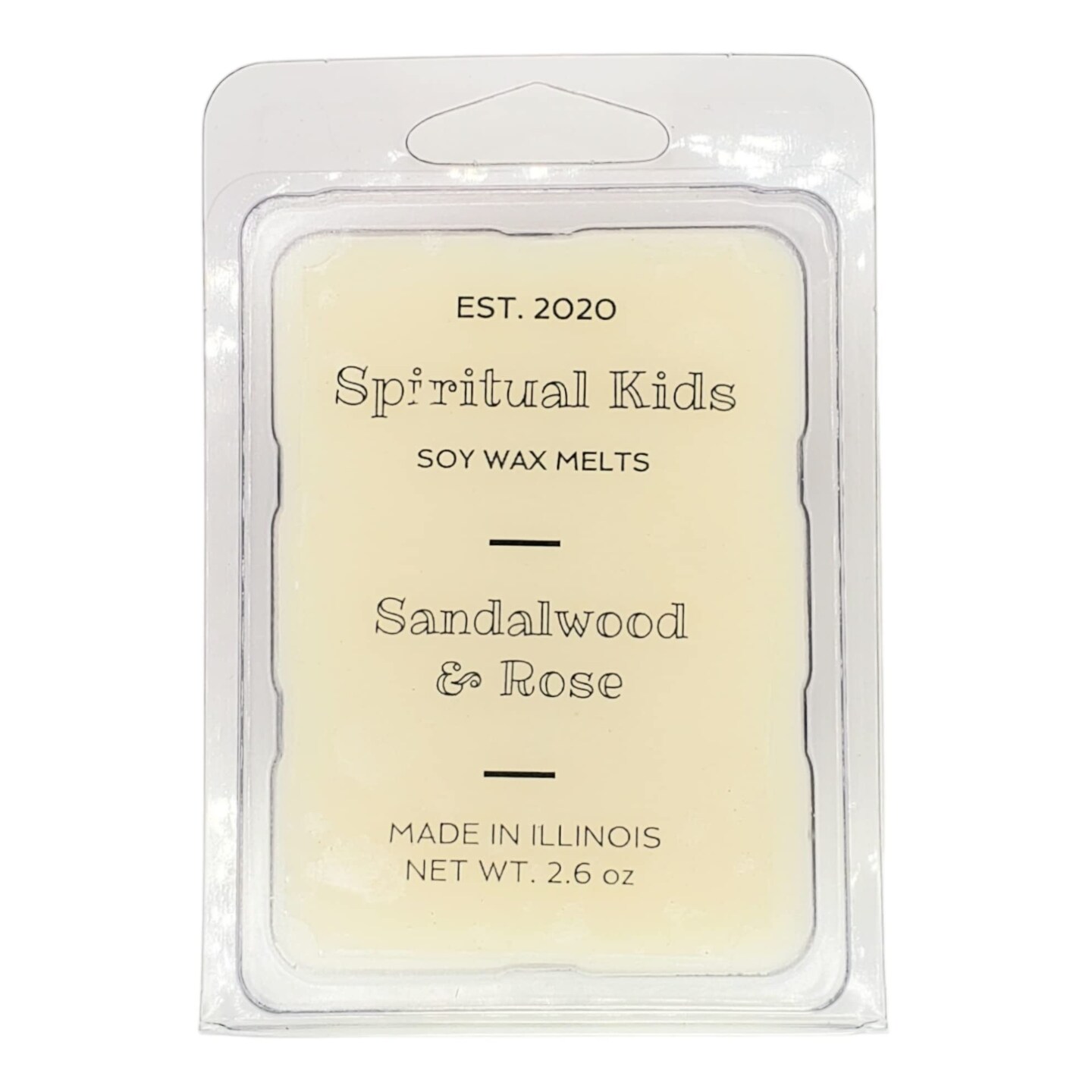 Sandalwood & Rose 2.6oz 1 Pack All Natural Soy Wax Melts 6 cubes Hand Poured with Fragrant/Essential Oils!