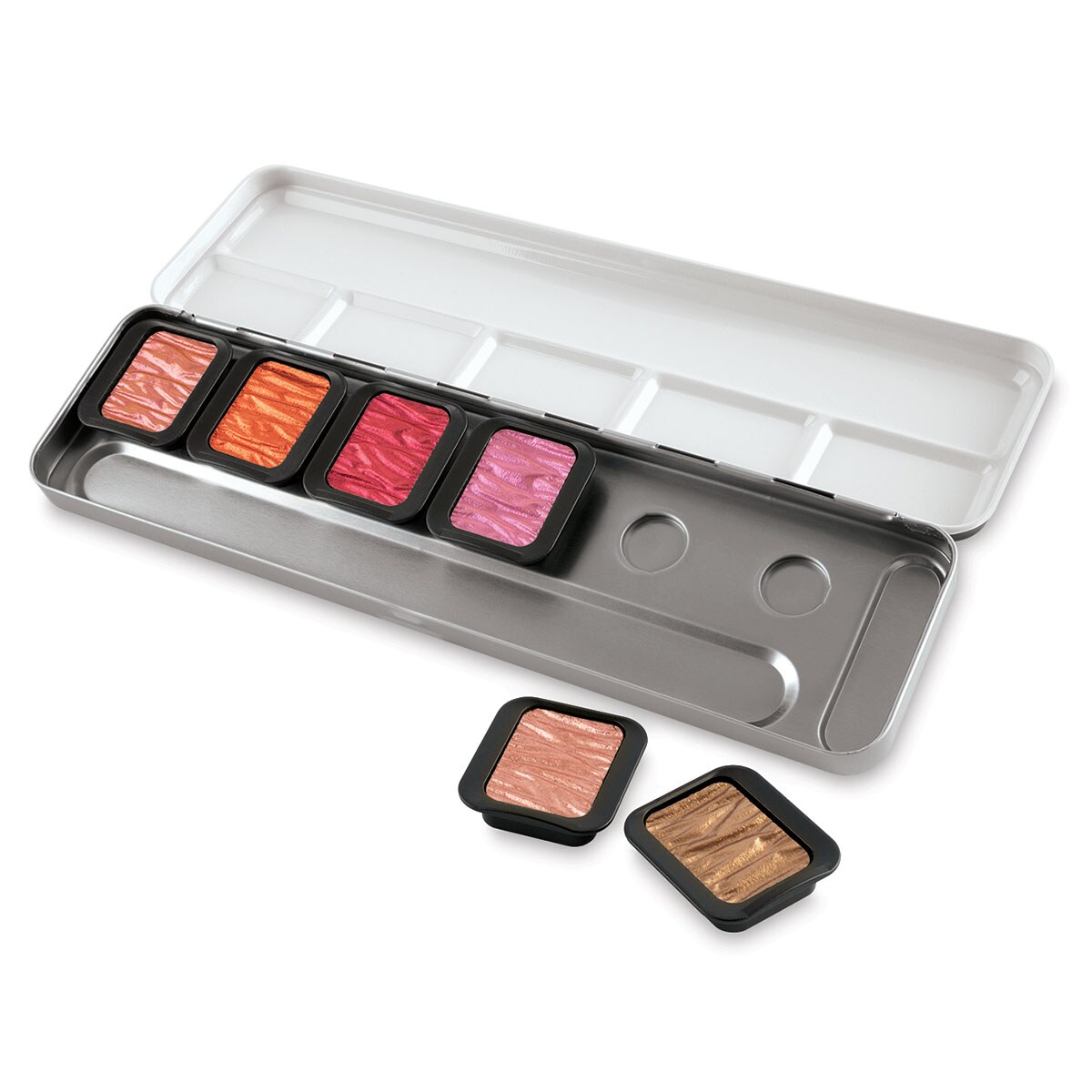 Finetec Artist Mica Watercolor - Warm Colors Set of 6