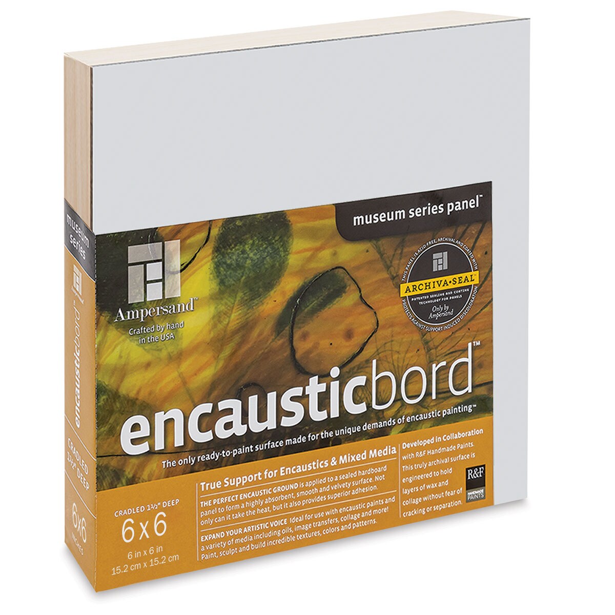 Ampersand Encausticbord 6" x 6" x 11/2", Cradled Michaels