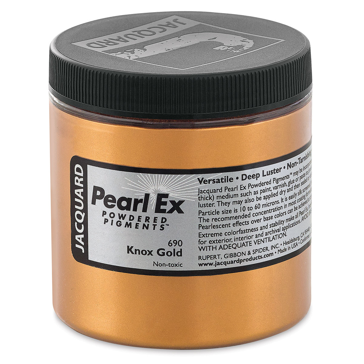 Jacquard Pearl-Ex Pigment - Knox Gold, 4 oz, Jar