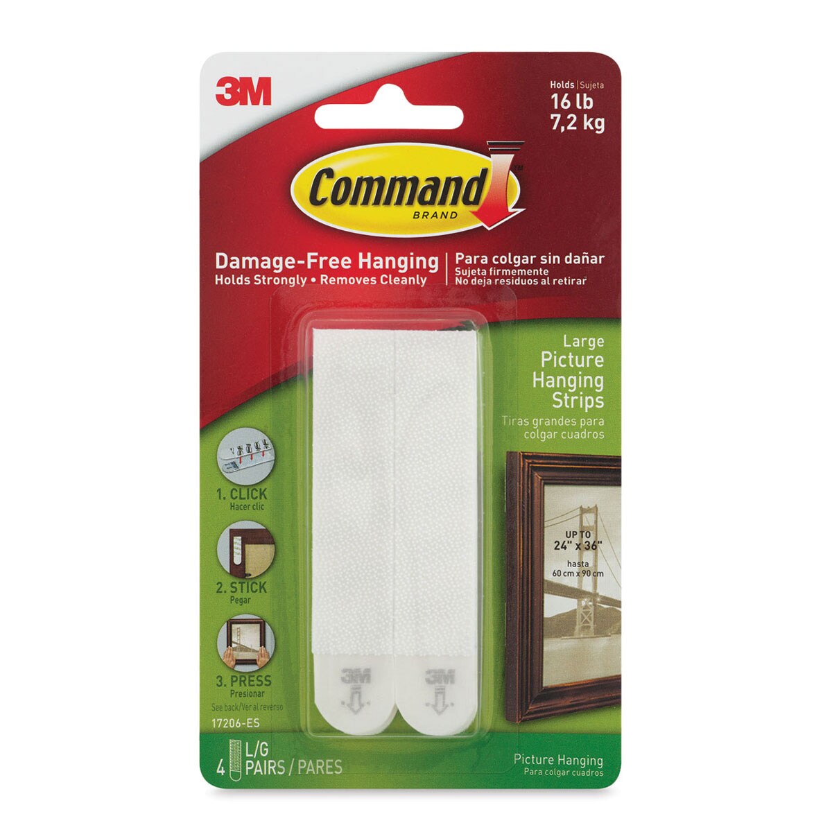 3M Command Picture Hanging Adhesive Strip - 6 Sets