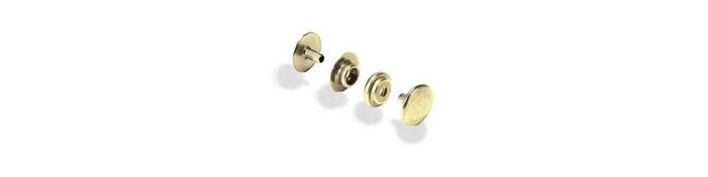 Tandy Leather Line 20 Snaps Brass Plate 100/pk 1261-11