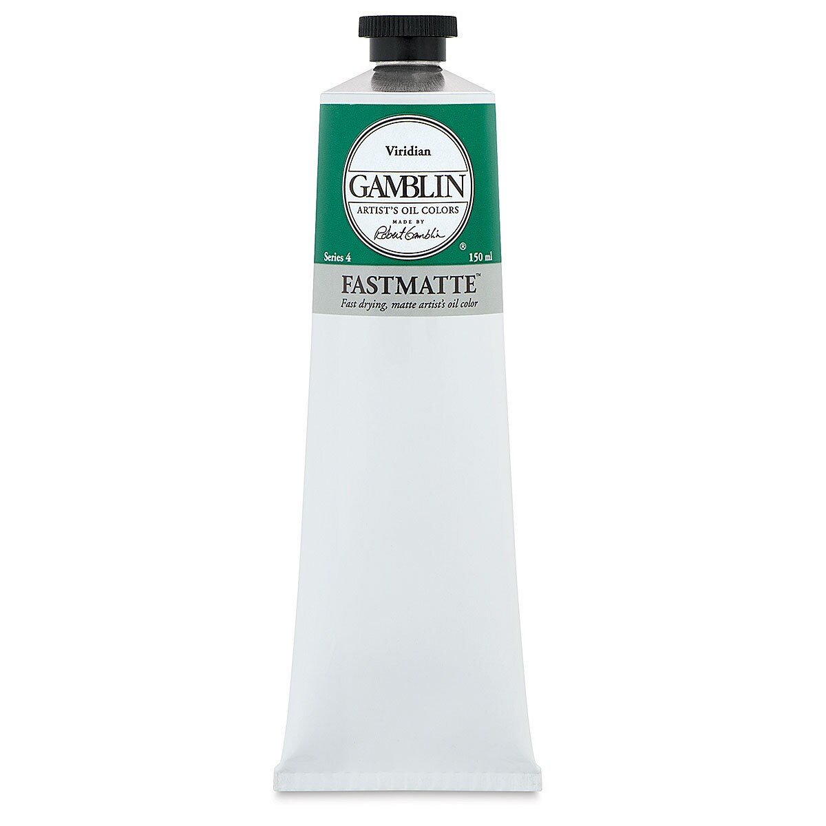 Gamblin FastMatte Alkyd Oil Color - Viridian, 150 ml tube