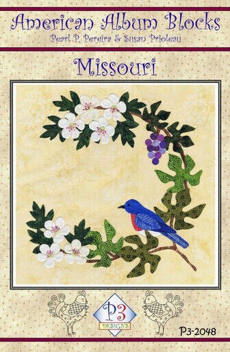 Pattern~American Album Missouri!the Show Me State Block 48~15'' by P3 Designs