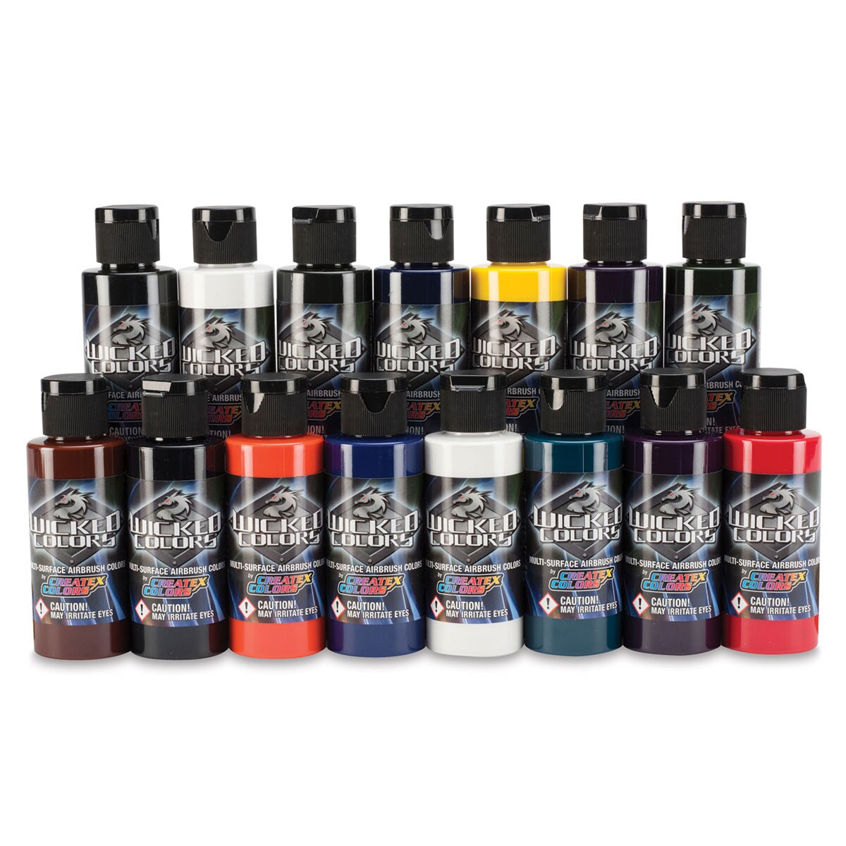 Createx Wicked Colors Airbrush Color - 2 oz, Set of 17, Dru Blair