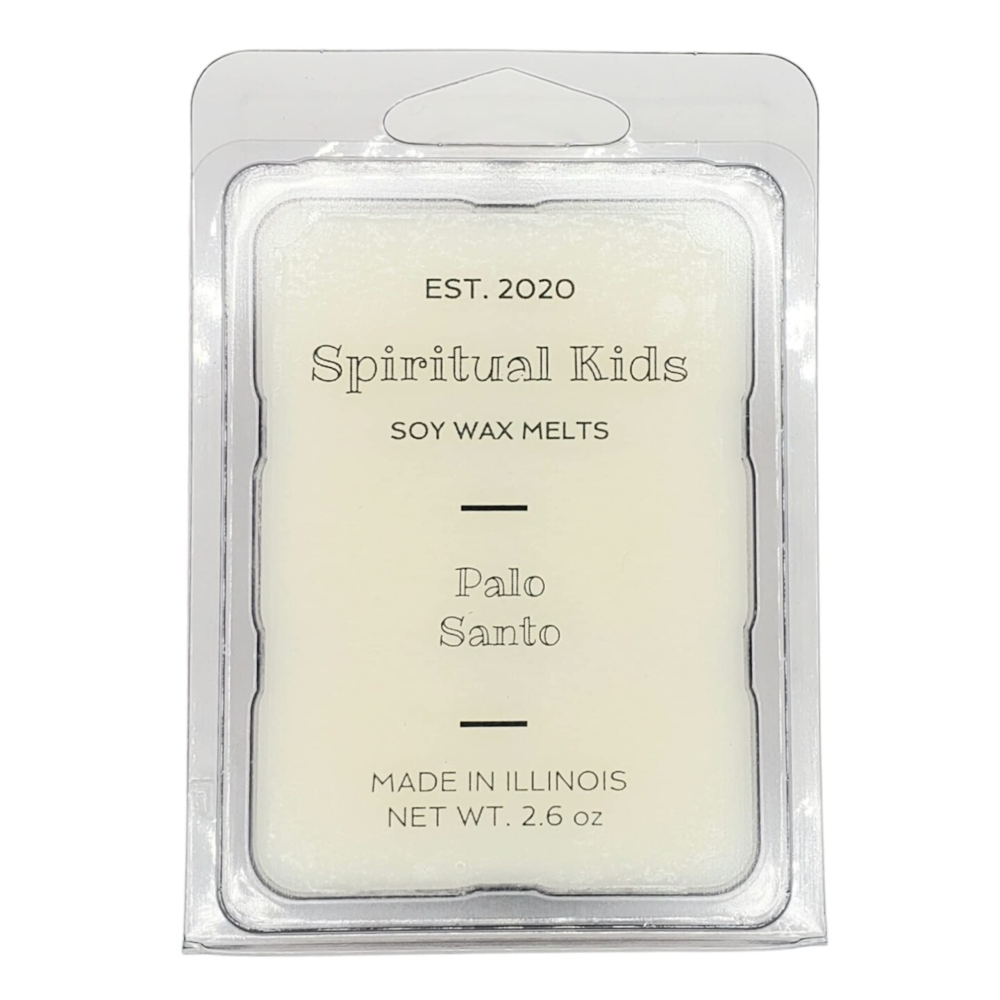 Palo Santo Soy Wax Melts 1 Pack 2.6 oz All Natural Soy Wax 6 Cubes Hand Poured with Fragrant/Essential Oils!