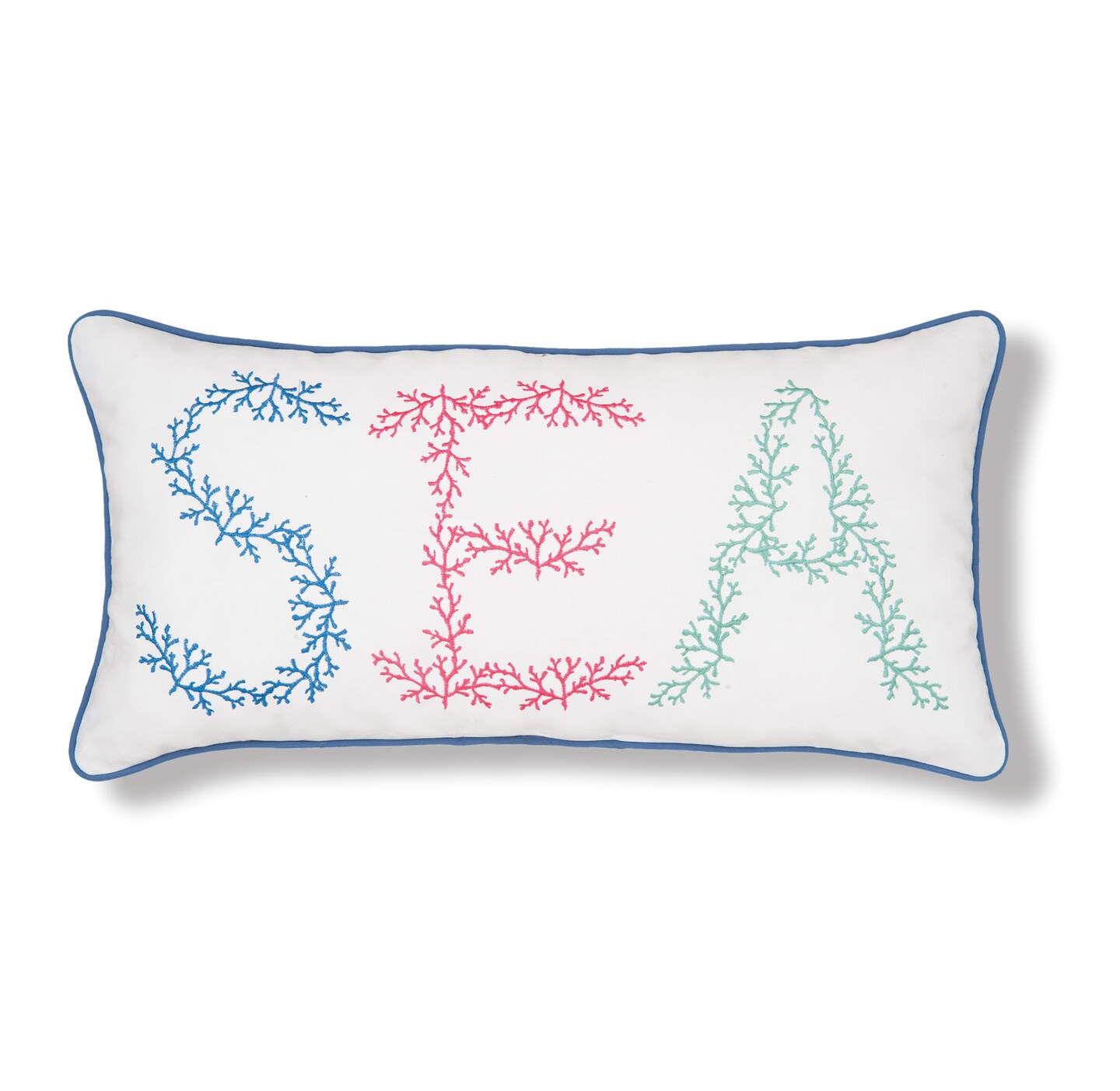 12" x 24" Sea Embroidered Throw Pillow Michaels