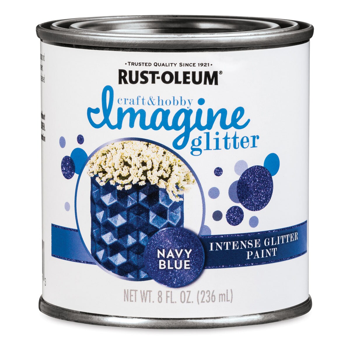 Rust-Oleum Imagine Intense Glitter Paint - Navy Blue, 8 oz