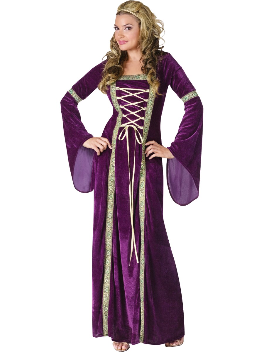 Womens Velvet Purple Renaissance Maiden Princess Elegant Dress Costume, Size: L | Michaels Womens Velvet Purple Renaissance Maiden Princess Elegant Dress Costume, Size: L | Michaels