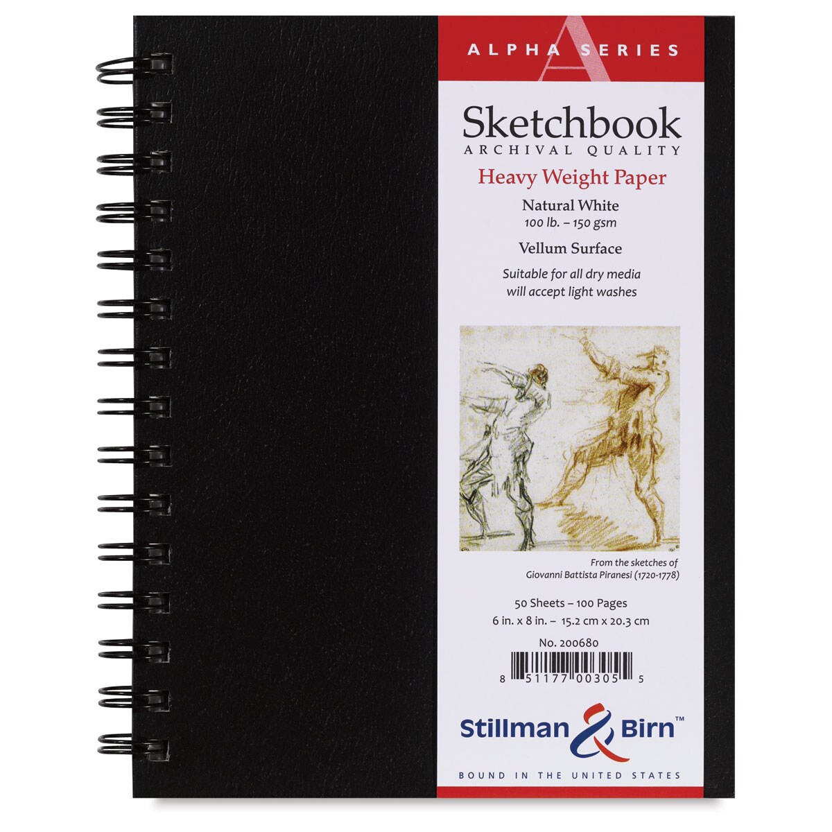 Stillman & Birn Alpha Series 6 x 8 Wirebound Sketchbook