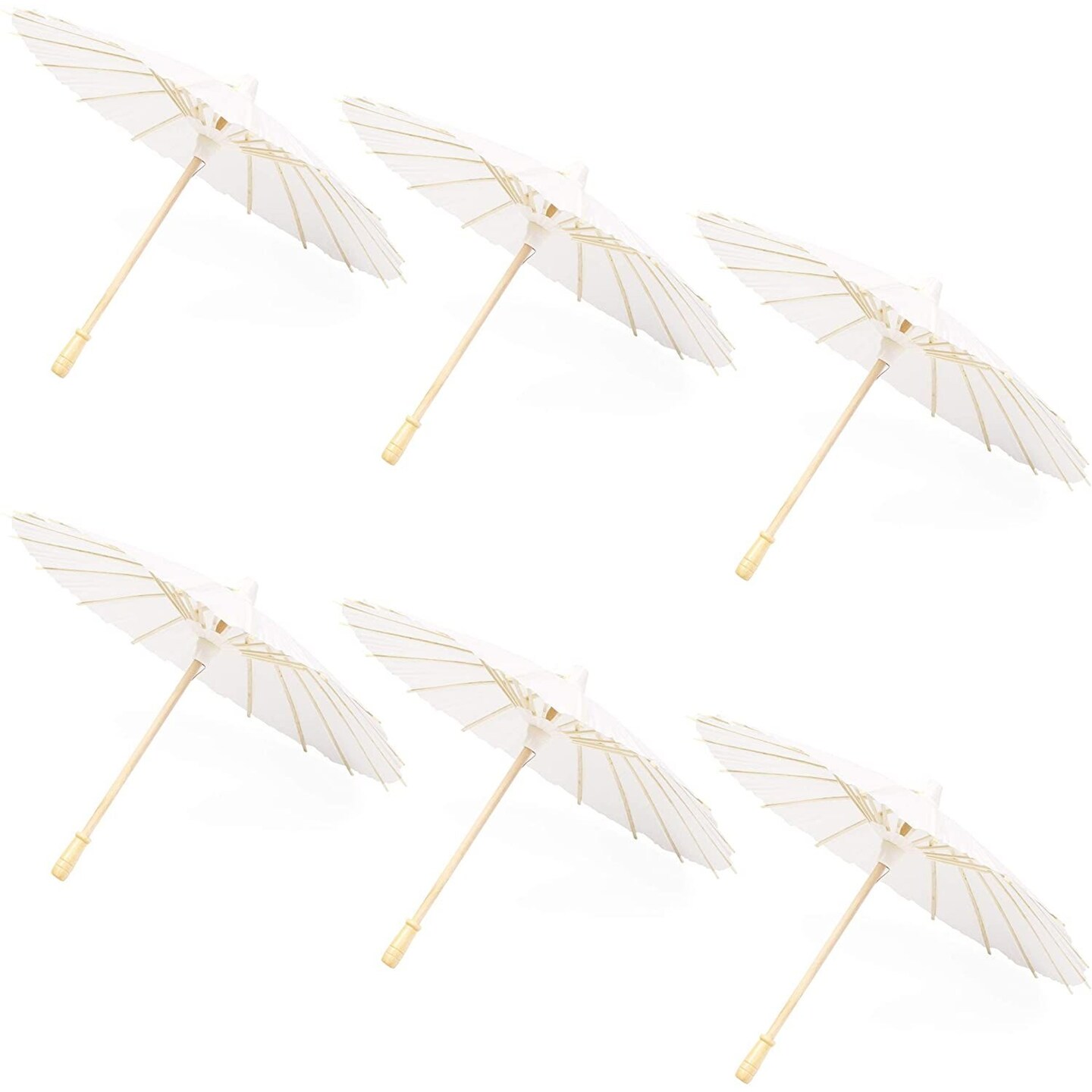 6 Pack Parasol Paper Umbrellas for Decorations for Kids Cocktail