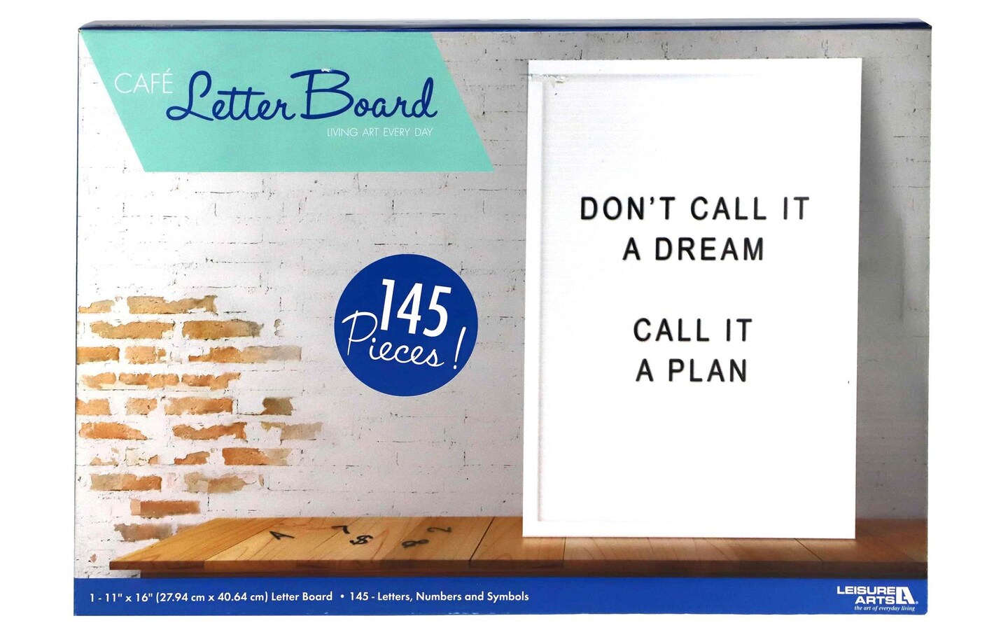 Leisure Arts Letter Board Felt White