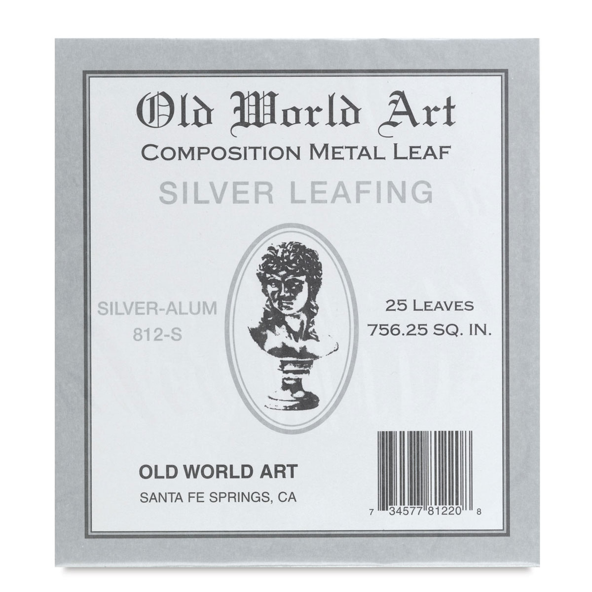 Old World Art Leaf - 25 Sheets, Silver