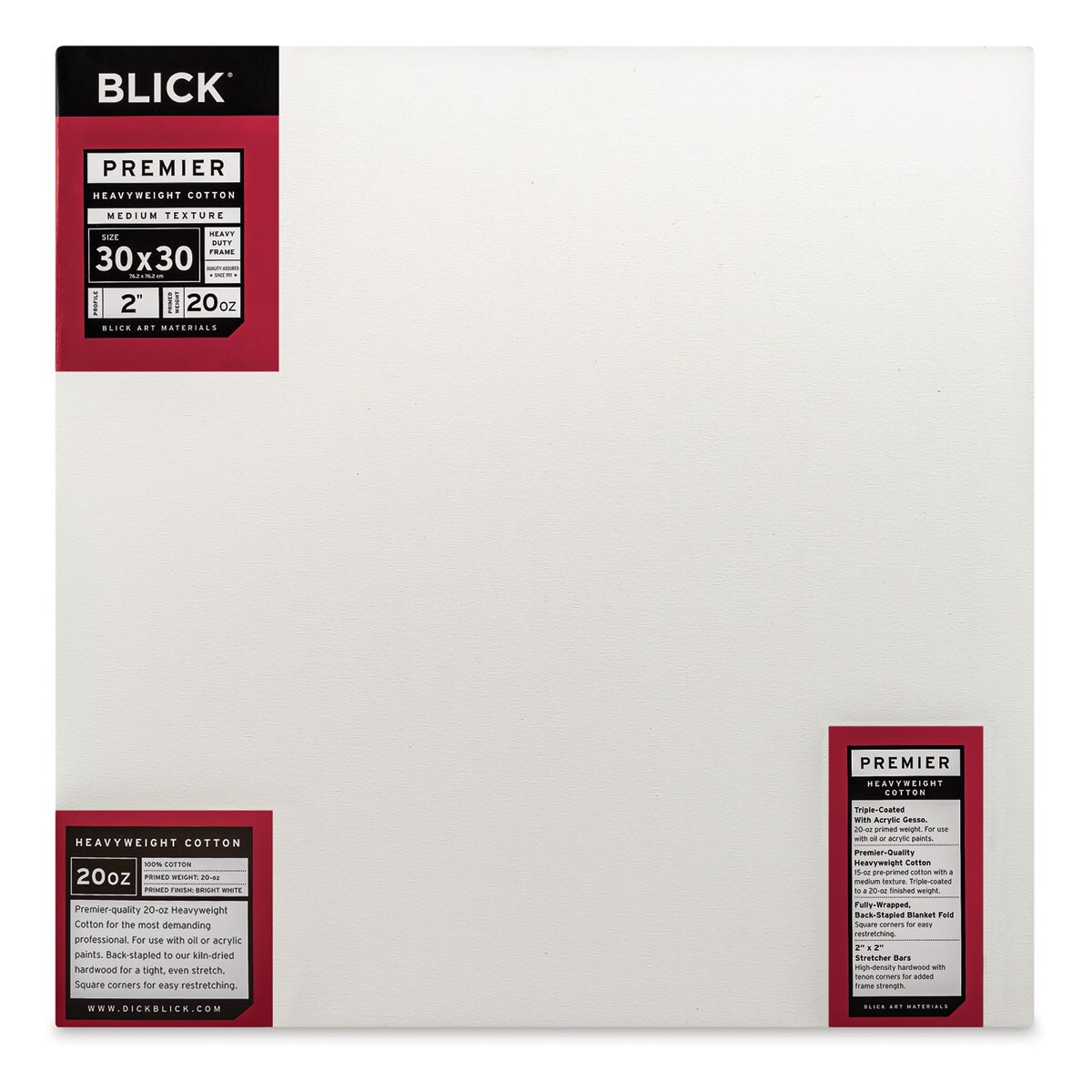 Canvas Under R30 Blick Premier Heavyweight Stretched Cotton Canvas - 30