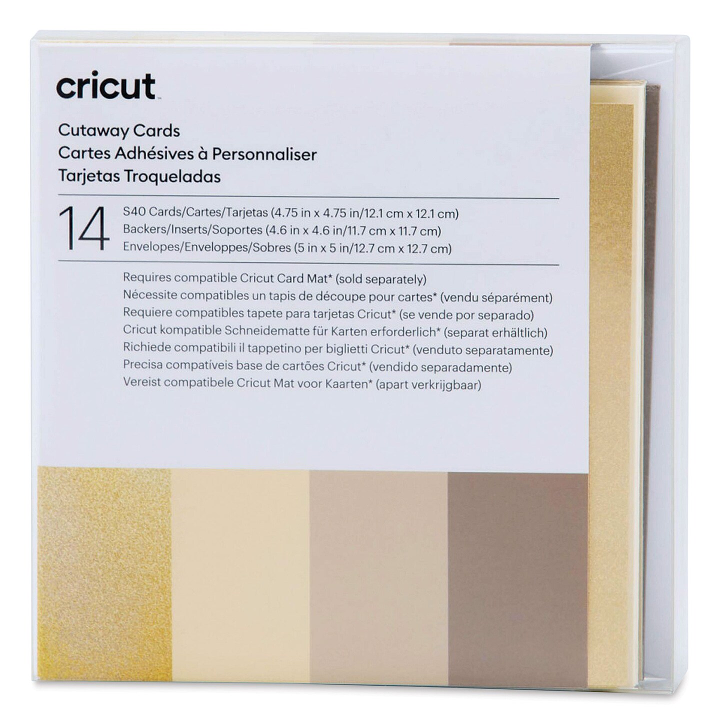 Cricut Cutaway Cards - Neutrals, Pkg of 14
