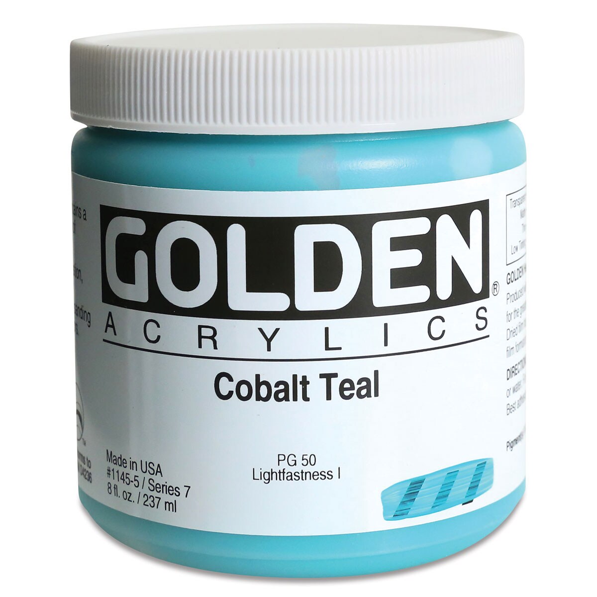 Golden Heavy Body Artist Acrylics - Cobalt Teal, 8 oz