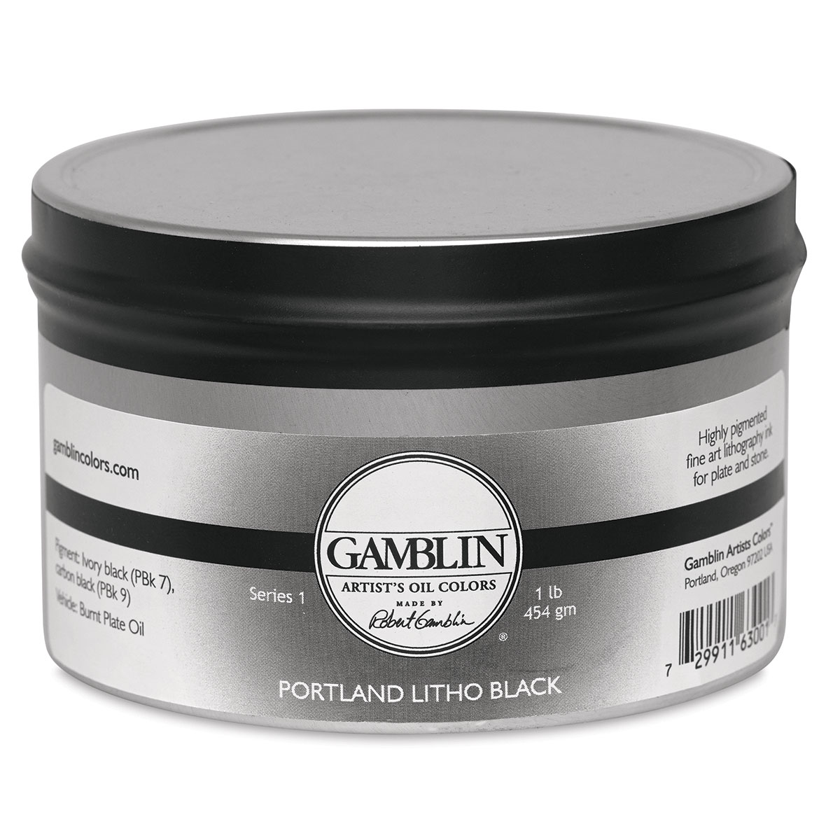 Gamblin Portland Black Litho Ink - 1 lb