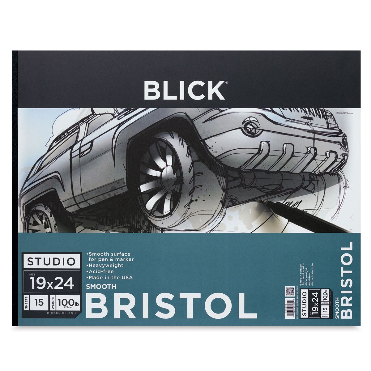 Blick Bristol Pad - 19&#x22; x 24&#x22;, Smooth, 15 Sheets