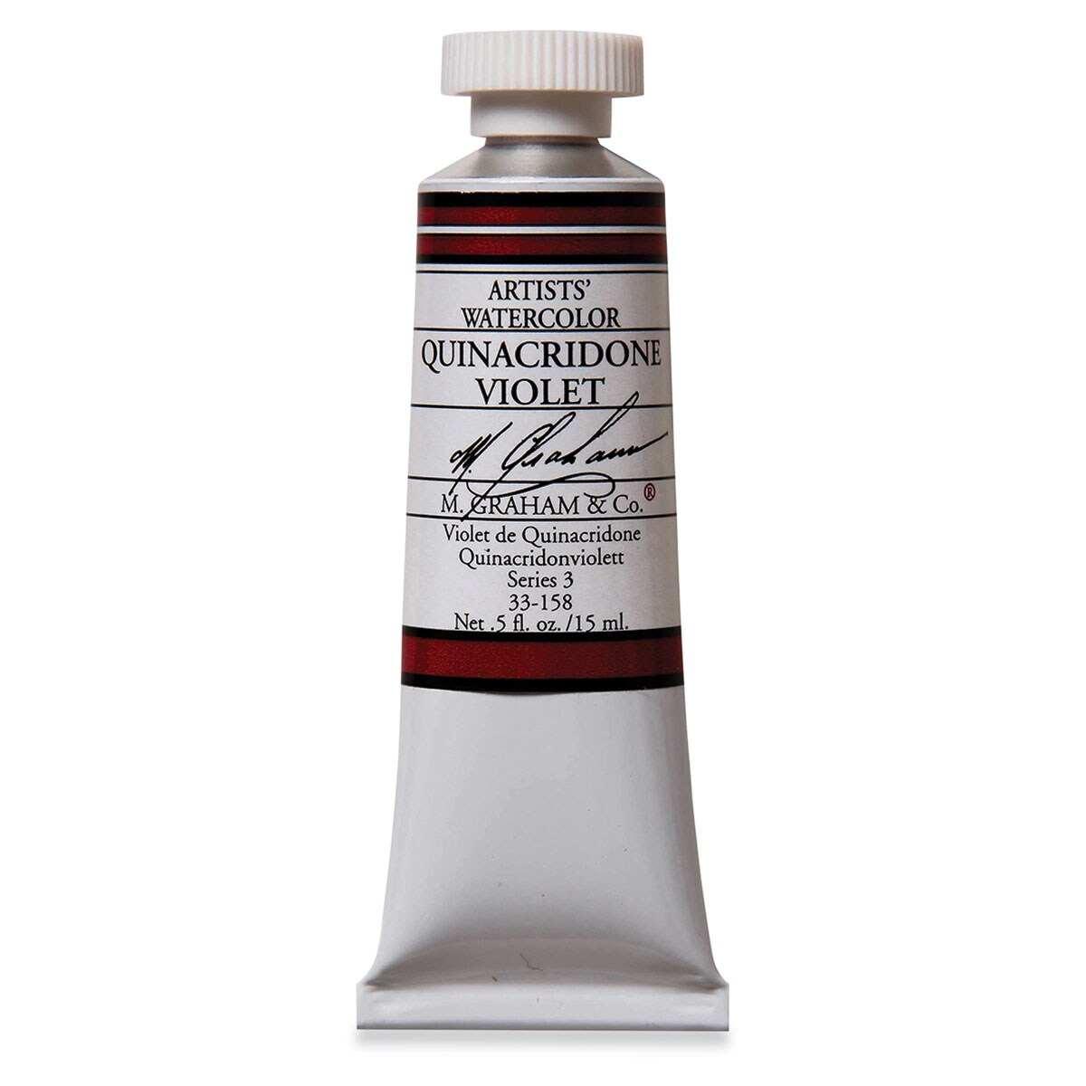 M. Graham Artists' Watercolor - Quinacridone Violet, 15 ml Tube