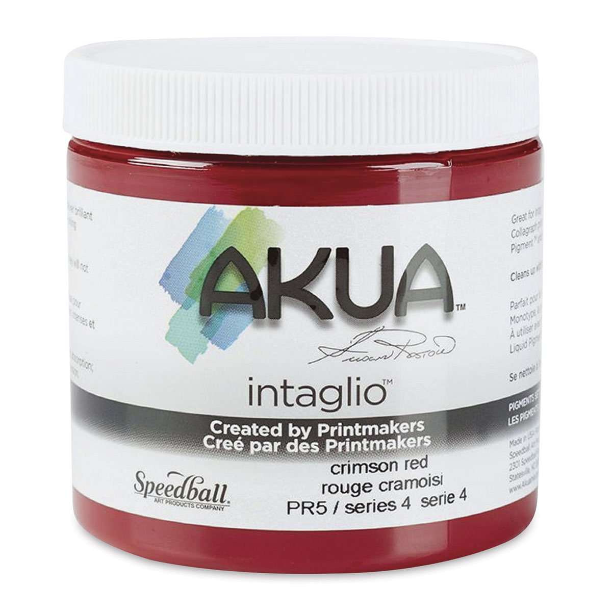 Akua Intaglio Ink - Crimson Red, 237 ml