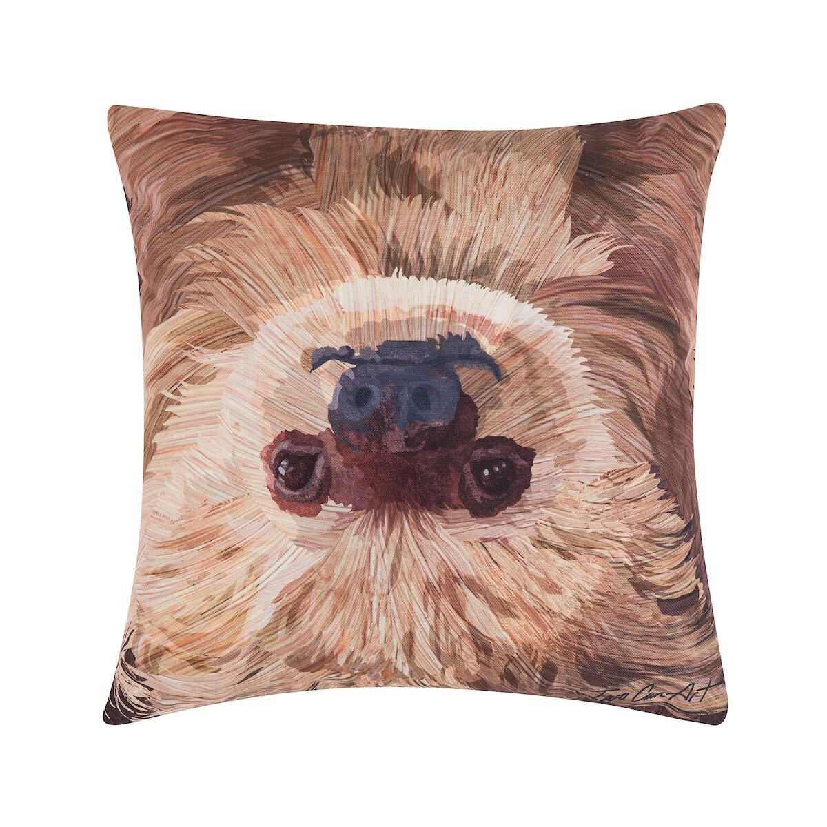 18&#x22; x 18&#x22; Sloth To Do Indoor/Outdoor Decorative Throw Pillow