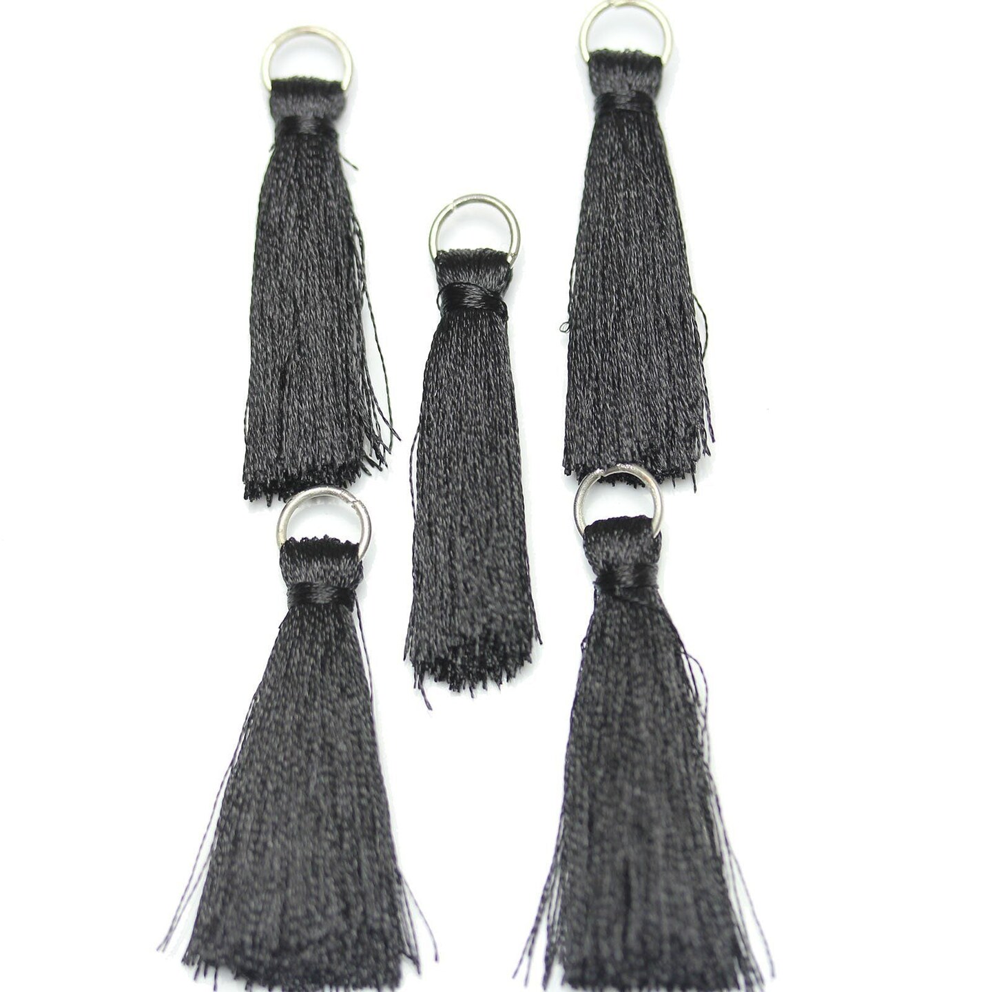 Black Cotton Tassel 11x46mm - 5pcs