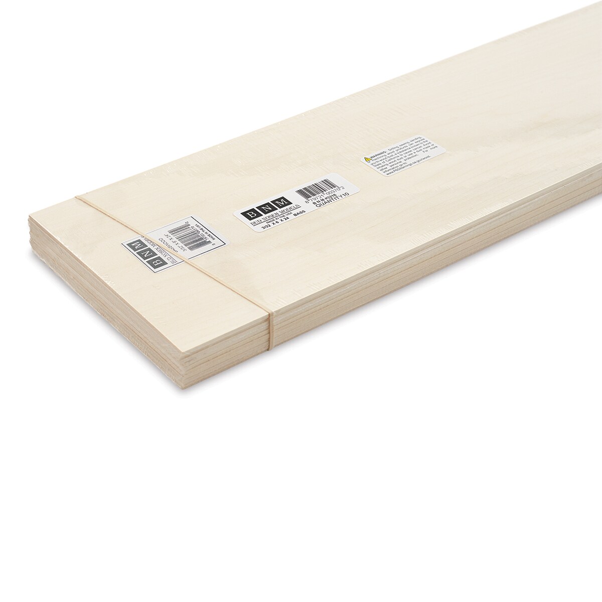 Bud Nosen Basswood Sheets - 3/32&#x22; x 6&#x22; x 24&#x22;, 10 Sheets