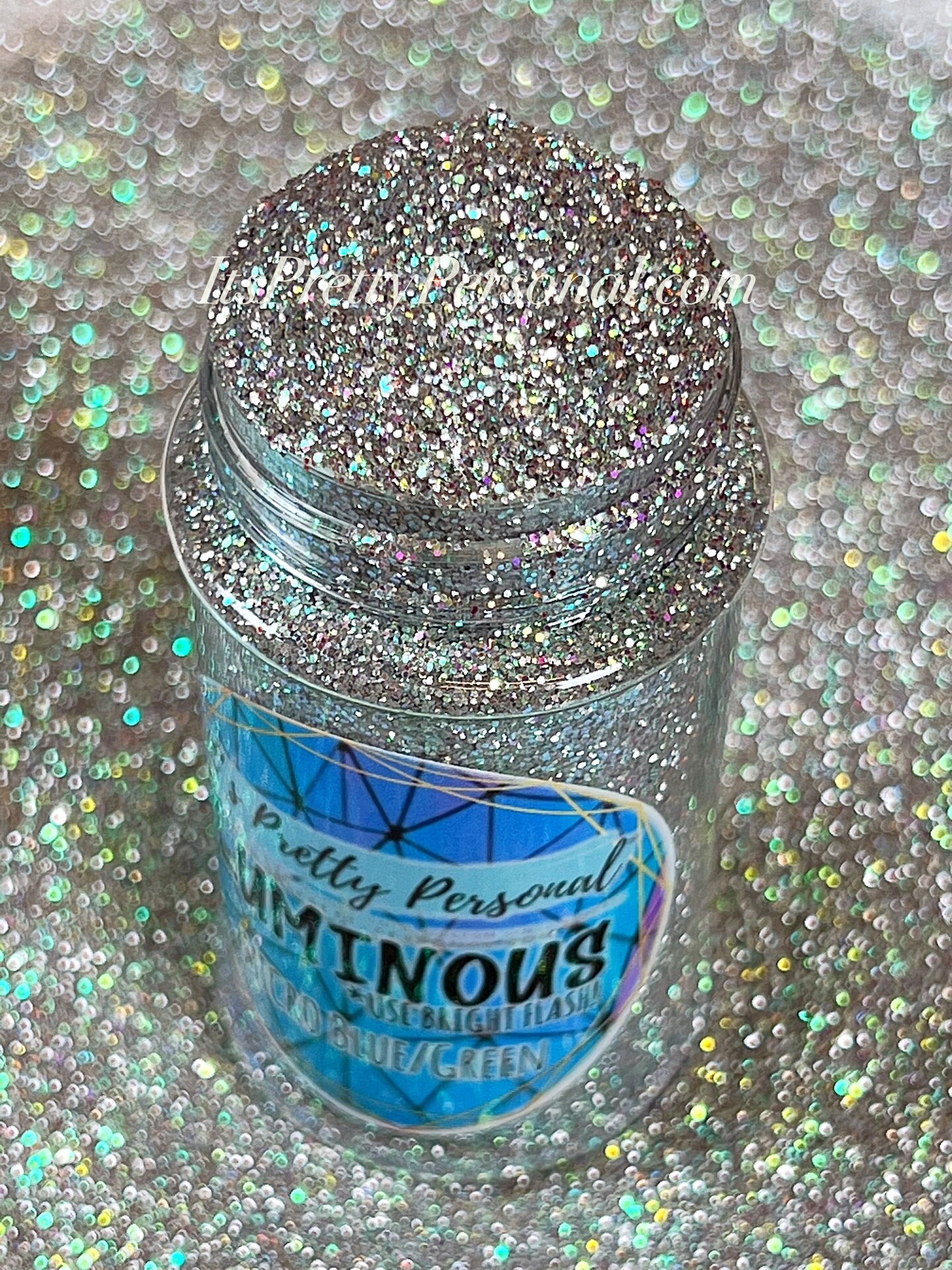 Micro Blue / Green (Fine Cut)- Luminous Reflective Glitter Collection