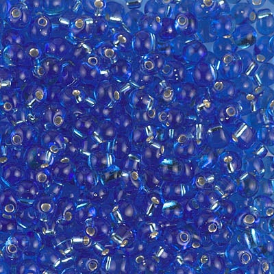 Miyuki 3.4mm Drop Bead, Silver Lined Sapphire, 5 grams | Michaels