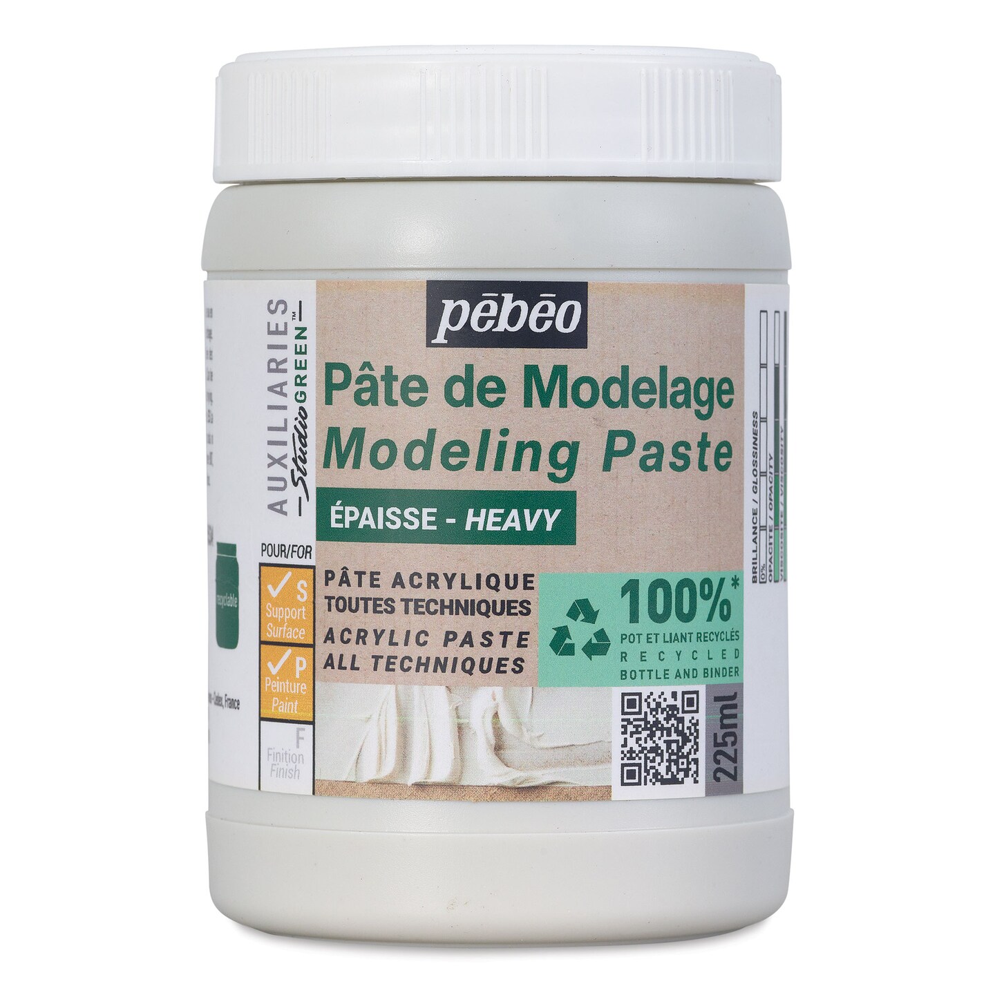 Pebeo Studio Green Modeling Paste Heavy, 225 ml Michaels