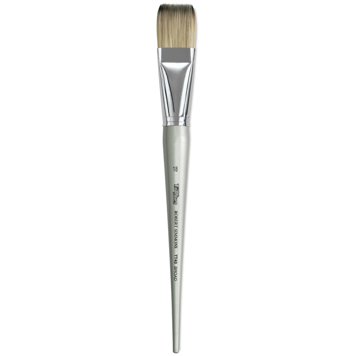Robert Simmons Titanium Brush - Broad, Long Handle, Size 18