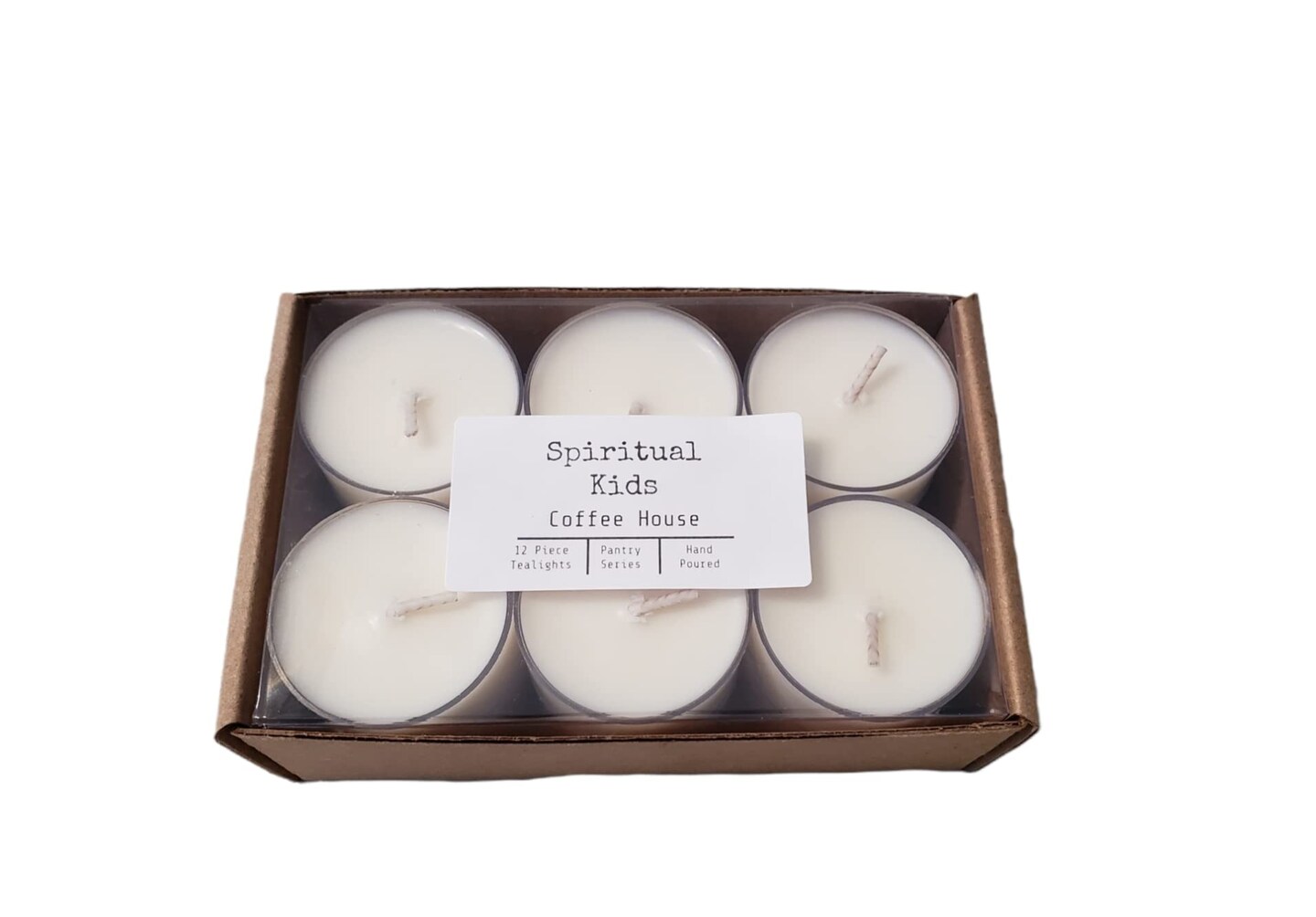 Coffee House Natural Soy Wax Tealights 12 Count Hand Poured with Fragrant/Essential Oils!