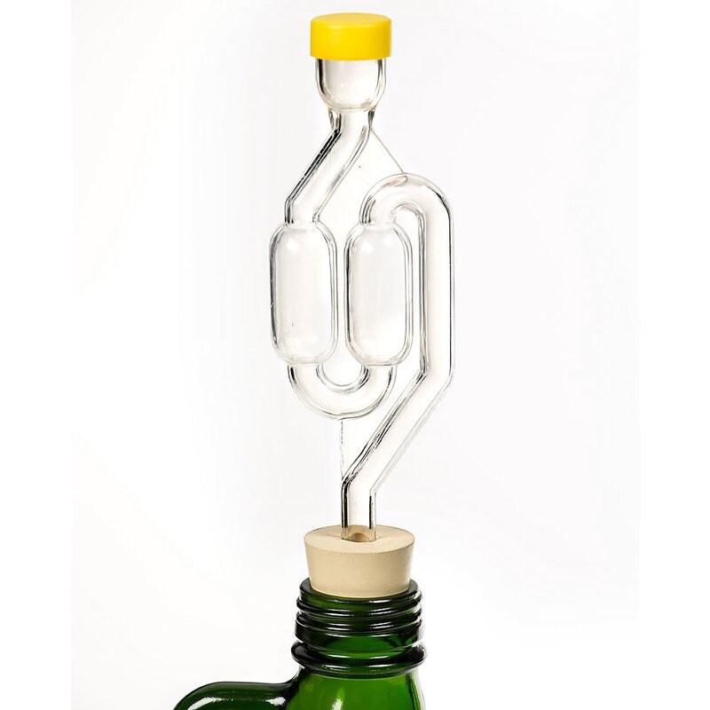 Fermentap S-Shaped Airlocks & Stoppers for Fermenting, 4-Pack Set for Home Brewing, Pickling and Canning, Easy-to-Use Airlock Kit