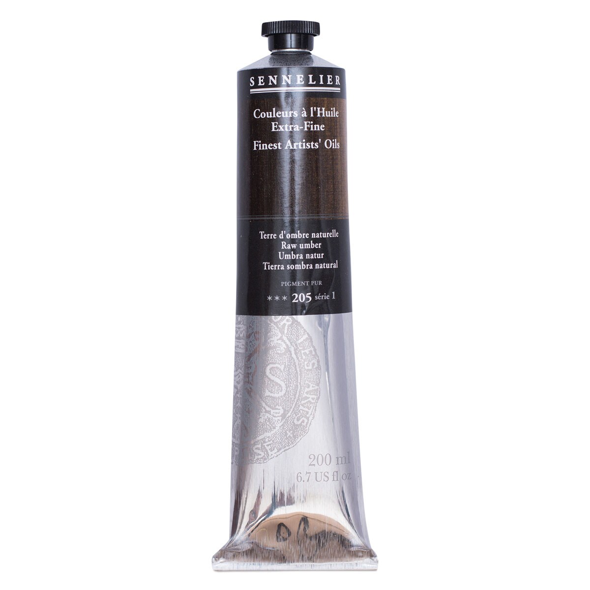 Sennelier Artists&#x27; Extra Fine Oil Paint - Raw Umber, 200 ml tube