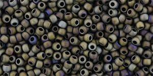 Toho 11/0 Round Japanese Seed Bead, TR11-614, Matte Color Iris Brown